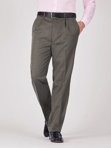 Gray Deluxe Wool & Silk Pants   Peter Christian