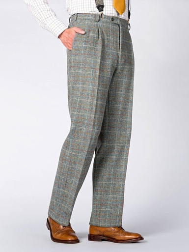 Blue Mist Harris Tweed Pants | Peter 