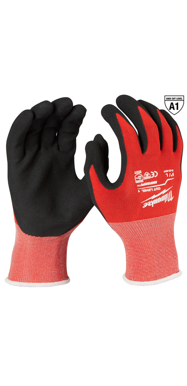 Milwaukee Cut Level 9 High Dexterity Nitrile Dipped Gloves Large