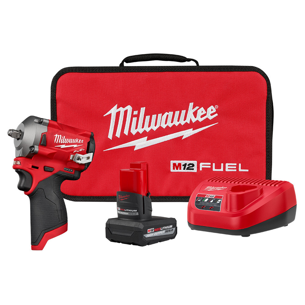 Milwaukee 2554-21HO M12 FUEL Stubby w/5AH HO Battery | Industrial ...