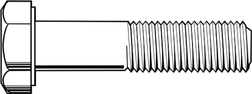 5/16"-18 x 3" Hex Cap Screws, Zinc Cr+3, Grade 2, Partially Threaded, Qty 50