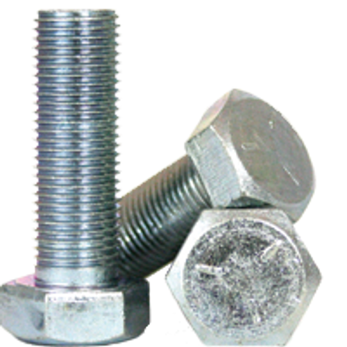 7/16"-20x3 3/4" (PT) HEX CAP SCREWS GRADE 5 FINE MED. CARBON ZINC CR+3 , Qty 25