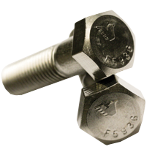 1/4"-28 x 1 1/4" Hex Cap Screws, 316 Stainless Steel, Fine, Partially Threaded, Qty 100