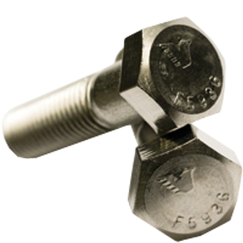 1/4"-28 x 3 1/2" Hex Cap Screws, 316 Stainless Steel, Fine, Partially Threaded, Qty 50