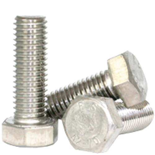 M8-1.25x18 MM, (FT)DIN 933 HEX CAP SCREWS COARSE STAINLESS A2, Qty 100