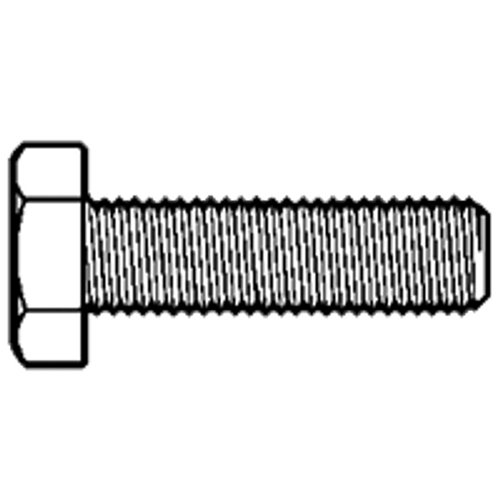 5/8"-11 x 4" Hex Tap Bolt, Hot Dipped Galvanized, Grade A, Fully Threaded, A307, Qty 5