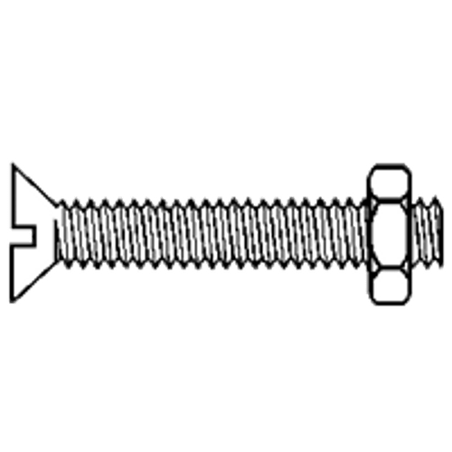 5/16"-18 x 2 1/2" Stove Bolts, Slotted Round Head, Zinc Cr+3, Qty 100