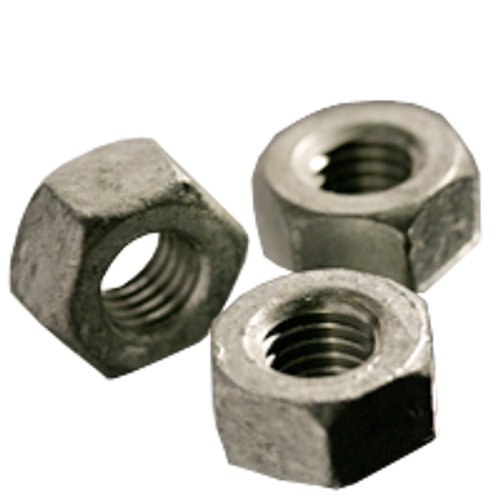 1 1/2"-6 Heavy Hex Nuts, Hot Dipped Galvanized, Grade A, Coarse, A563, Qty 10