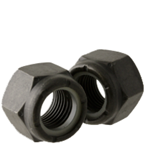 1/4"-20 NYLON INSERT LOCKNUTS GRADE C MED. CARBON PHOSPHATE & OIL, Qty 100