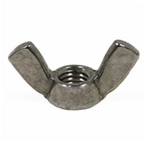 3/8"-16 Wing Nuts, Light Series, 18-8 Stainless Steel, Coarse, Type A, Qty 100