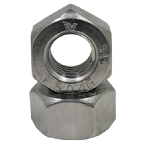 7/8"-9 Heavy Hex Nuts, 316 Stainless Steel, Coarse, Qty 50