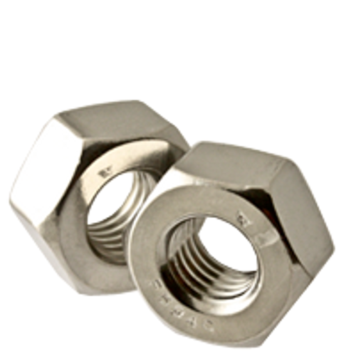 1/2"-13 Heavy Hex Nuts, 18-8 Stainless Steel, Coarse, Qty 100