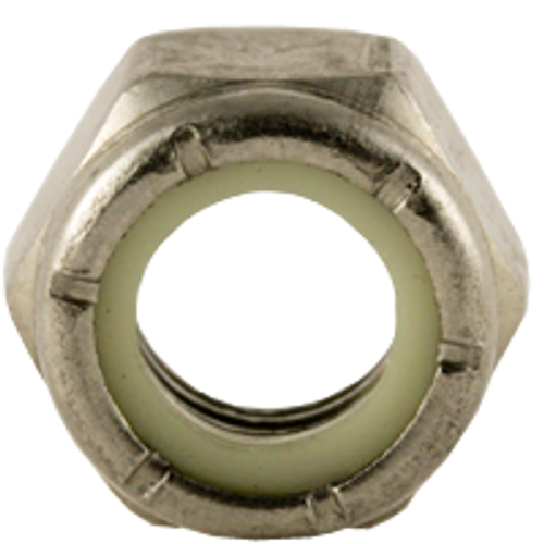 7/8"-14 NE (Standard) Nylon Insert Lock Nuts, 18-8 Stainless Steel, Fine, Qty 25