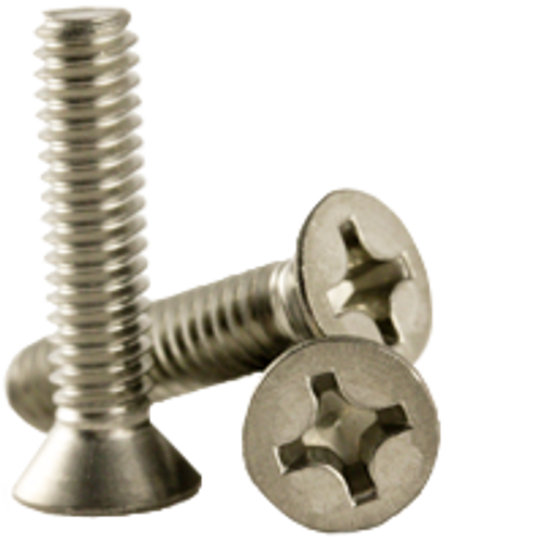 M4-0.70 x 30 mm Metric Machine Screws, Phillips Flat Head, 304 Stainless Steel, Fully Threaded, Qty 500