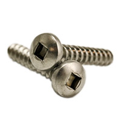 #6x1",(FT) SELF-TAPPING SCREWS SQUARE PAN HEAD, TYPE A STAINLESS A2 (18-8), Qty 1000