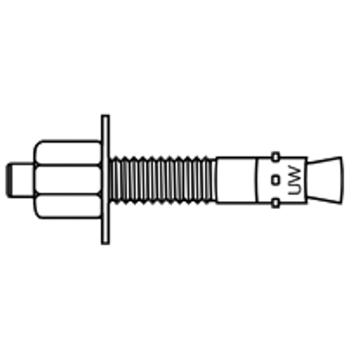 5/8"-11 x 4 1/2" Ultrawedge Anchors, 304 Stainless Steel, Qty 25