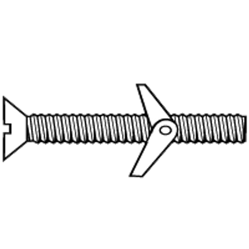 1/4"-20x2" ROUND PH/SL COMBO Toggle BoltZinc , Qty 50