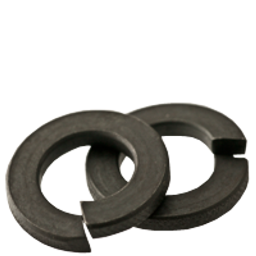 7/8" Regular Split Lock Washers, Plain, Carbon, Thru-Hardened, Qty 50