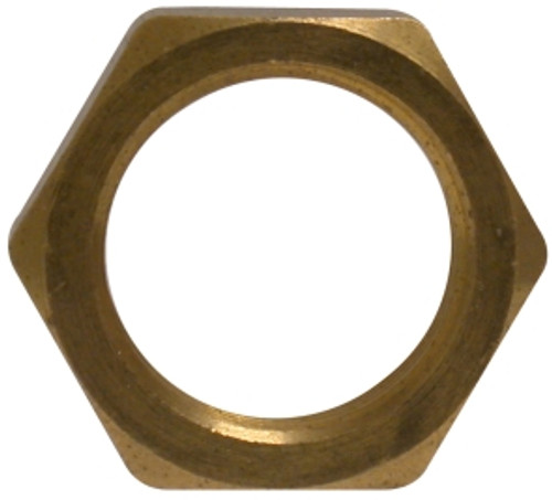 Midland Metal 1-1/8-14 UNS BRASS JAM NUT - 28304J