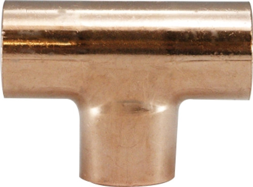 Midland Metal 77521 Tees, Copper Sweat Fittings, 1-1/2 x 1-1/2 x 1-1/4 T Cxcxc, Nipples and Fittings