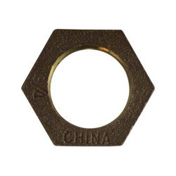 Midland Metal 80111-24 Hex Locknut, 1-1/2 in, Bronze