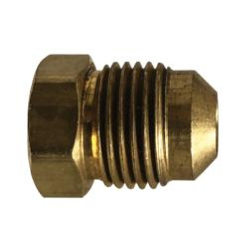 Mid-America Fittings LF39-8 Plug, 1/2 in 45 deg Flared, Brass