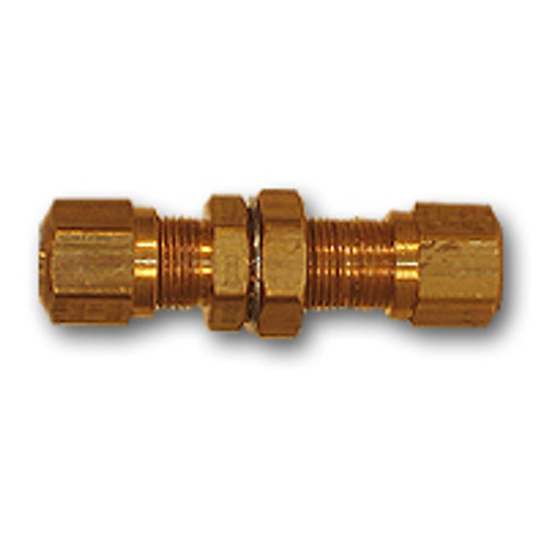 Mid-America Fittings NT62BH-10 Bulkhead Union, 5/8 in 5/8 in, Brass