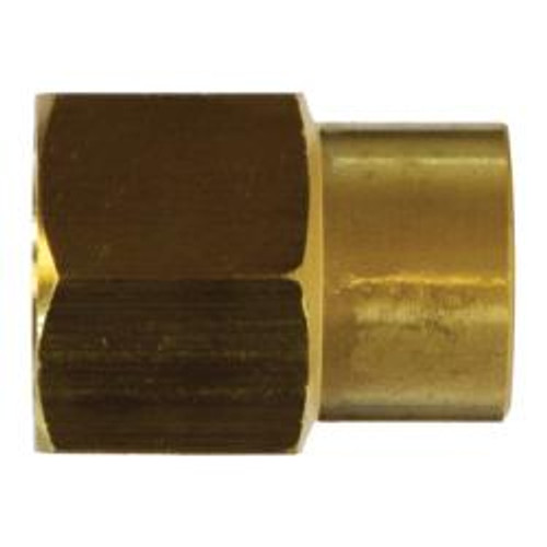 Midland Metal 28182L Reducing Coupling, 3/8 in 1/8 in, Brass
