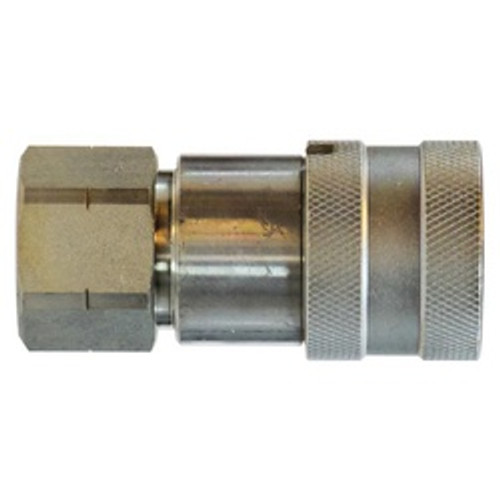 Midland Metal FF1234F Flat Face Coupler, 3/4 in FNPT, Steel