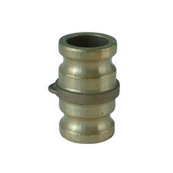 BUCHANAN RUBBER SA-200-B Type AA Cam and Groove Spool Adapter, 2-in Male Adapter x 2-in Male Adapter, Brass