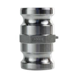 BUCHANAN RUBBER SA-600-AA Type AA Cam and Groove Spool Adapter, 6-in Male Adapter x 6-in Male Adapter, Aluminum