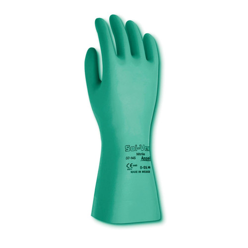ANSELL Chemical Resistant Glove,11 mil,9,PR 37-145