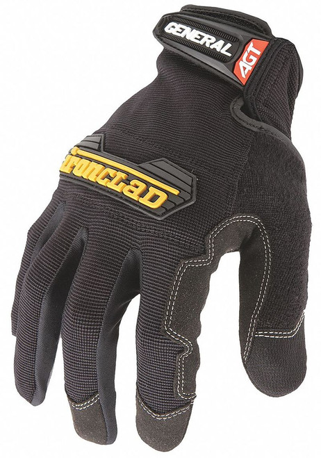 IRONCLAD Mechanics Gloves,Construction,L,Black,PR GUG2-04-L