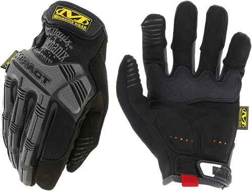 MECHANIX WEAR Anti-Vibration Gloves,L,Black/Gray,PR MPT-58-010