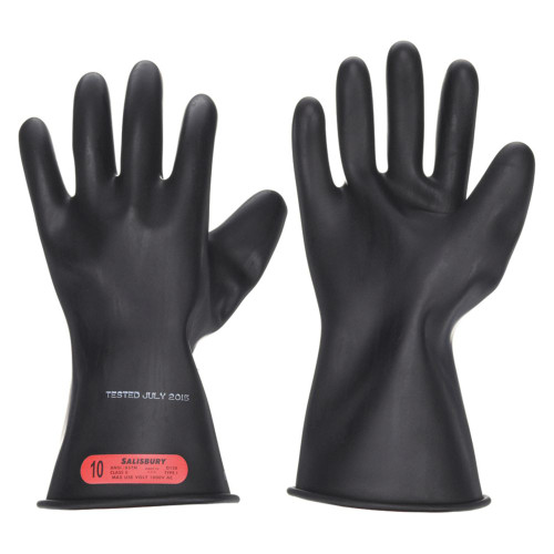 SALISBURY Electrical Gloves,Class 0,Black,Sz 10,PR E011B10
