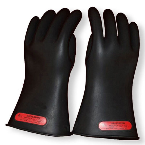 SALISBURY Electrical Gloves,Class 0,Black,Sz 9,PR E011B9