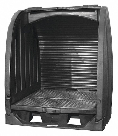 CONDOR Drum Spill Containment,65 in. W,Black 45YX92