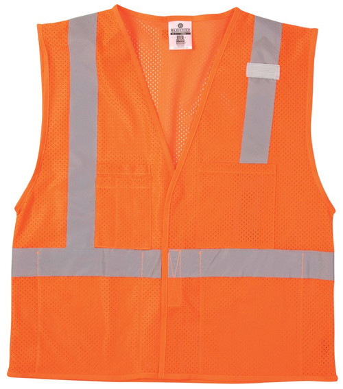 ML KISHIGO High Visibility Vest,Class 2,L,Orange 1084 -L