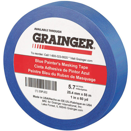 GENERIC Masking Tape,Paper,Blue,1" 20PJ22