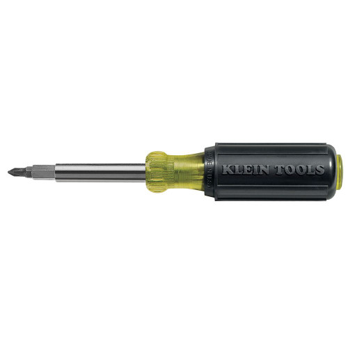 KLEIN TOOLS Multi-Bit Screwdriver,10-in-1,7-1/2 in. 32477