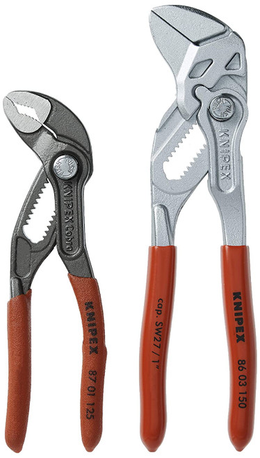KNIPEX Plier and Wrench Set,Dipped,2 Pcs 00 20 72 V01