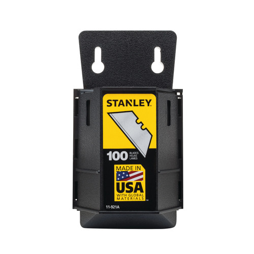 STANLEY 2-Point Utility Blade,3/4 In. W,PK100 11-921A