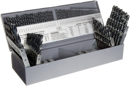 CHICAGO-LATROBE Jobber Drill Bit Set,115pc,1/16 to 1/2In 45650