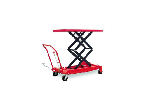 DAYTON Scissor Lift Cart,1500 lb.,Steel,Fixed 4ZD01