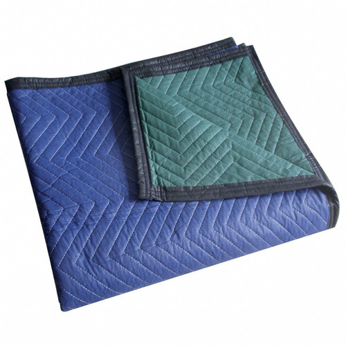 GENERIC Quilted Moving Pad,L72xW80In,Blue 4LGK9