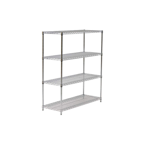 GENERIC Wire Shelving Unit,54 in. H,Steel,NSF 45VX89