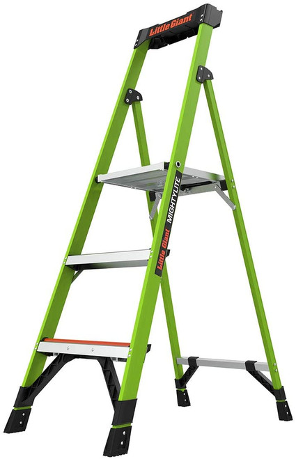 LITTLE GIANT Stepladder,300 lb. Ld Cap.,Fiberglass 15365-001