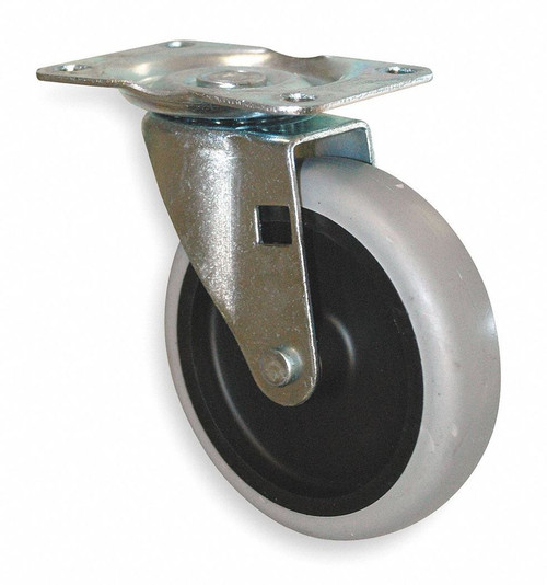 RUBBERMAID Swivel Caster,4 In.,Use With 5M639,3LU59 GRFG1011L20000