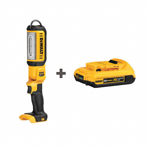DEWALT Rechargeable Worklight Kit,250 to 500 lm DCL050DCB203