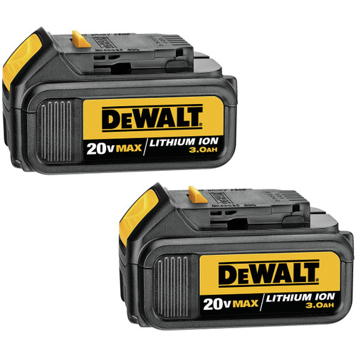 DEWALT Battery,20V,3.0Ah,Li-Ion,PK2 DCB200-2
